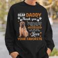 Shar Pei Dog Dear Daddy Thank You For Being My Daddy Sweatshirt Gifts for Him