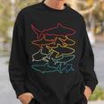 Shark Lover Retro Shark Shark Art Shark Sweatshirt Gifts for Him