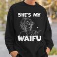 She's My Waifu Anime Matching Couple Boyfriend Sweatshirt Gifts for Him
