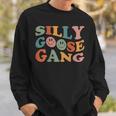 Silly Goose Gang Silly Goose Meme Smile Face Trendy Costume Sweatshirt Gifts for Him