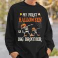 Skeleton Dabbin Together My First Halloween As A Big Brother Sweatshirt Gifts for Him