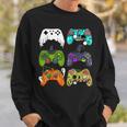 Skeleton Zombie Gaming Controllers Halloween For Gamer Boys Sweatshirt Gifts for Him Skeleton Zombie Gaming Controllers Halloween For Gamer Boys Sweatshirt Gifts for Him