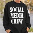 Social Media Staff Uniform Social Media Crew Sweatshirt Gifts for Him