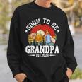 Soon To Be Grandpa 2024 Retro Pregnancy Announcement Dad Sweatshirt Gifts for Him