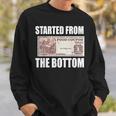 Started From Bottom Food Stamp Coupon Meme Sweatshirt Gifts for Him