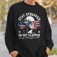 Stay Strapped Or Get Clapped George Washington 1776 Sweatshirt Gifts for Him