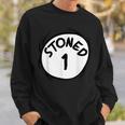 Stoned 1 420 Weed Stoner Matching Couple Group Sweatshirt Gifts for Him