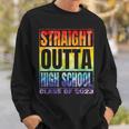 Straight Outta High School Class Of 2023 Gifts Graduation Sweatshirt Gifts for Him