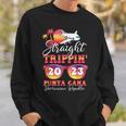Straight Trippin 2023 Family Vacation Punta Cana Matching Sweatshirt Gifts for Him