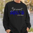 Support Squad Ocular Melanoma Awareness Black & Navy Sweatshirt Gifts for Him