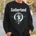 Sutherland Clan Scottish Name Coat Of Arms Tartan Sweatshirt Gifts for Him