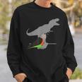 T-Rex Red-Bellied Parrot Male Dinosaur Parrot Attitude Sweatshirt Gifts for Him