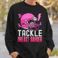 Tackle Breast Cancer Awareness Fighting American Football Sweatshirt Gifts for Him
