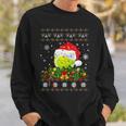 Tennis Ugly Sweater Christmas Pajama Lights Sport Lover Sweatshirt Gifts for Him
