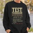 Test Technician Dictionary Term Badass Sweatshirt Gifts for Him