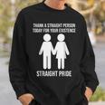 Thank A Straight Person Today For Your Existence Straight Sweatshirt Gifts for Him