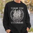 Thank You For Your Service Veteran Memorial Day Military Sweatshirt Gifts for Him