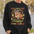 Thankful Grateful Blessed Turkey Gobble Happy Thanksgiving Sweatshirt Gifts for Him