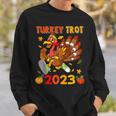 Thanksgiving Turkey Trot 2023 Pumpkin Autumn Turkey Running Sweatshirt Gifts for Him