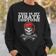 This Is My Pirate Costume Halloween Funny Pirate Cross Bones Halloween Funny Gifts Sweatshirt Gifts for Him