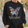 Together Believe In Miracles Fight Cancer In All Color Sweatshirt Gifts for Him