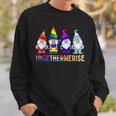 Together We Rise Funny Gnome Lgbtq Equality Ally Pride Month Sweatshirt Gifts for Him