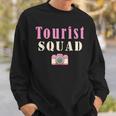 Tourist Squad Camera Girl Souvenir Vacation Travel Retro Sweatshirt Gifts for Him