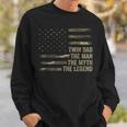 Twin Dad Camo Usa Flag Twin Dad The Man The Myth The Legend Sweatshirt Gifts for Him