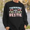 Twinning With My Bestie Spirit Week Twin Day Best Friend Sweatshirt Gifts for Him
