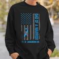Type 1 Diabetes Awareness T1d Dad Of Warrior Type 1 Diabetic Sweatshirt Gifts for Him