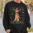 Ugly Sweater Christmas German Shepherd Dog Puppy Xmas Pajama Sweatshirt Gifts for Him