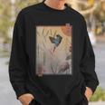 Ukiyo-E Kingfisher Traditional Japanese Bird Illustration Sweatshirt Gifts for Him