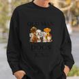 Never Underestimate An Old Man Who Loves Dogs Born In June Sweatshirt Gifts for Him