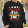 Never Underestimate The Power Of A German Cement Trucker Sweatshirt Gifts for Him