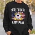 United States Flag American Coast Guard Paw Paw Veteran Veteran Funny Gifts Sweatshirt Gifts for Him