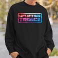 Uplifting Trance Colourful Trippy Abstract Sweatshirt Gifts for Him