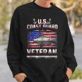 Us Coast Guard Veteran Flag Veteran Funny Gifts Sweatshirt Gifts for Him