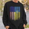 Usa Ukraine Ukrainian Flag Trident Roots Sweatshirt Gifts for Him