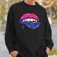 Vampire Lips Bi-Sexual Pride Sexy Blood Fangs Lgbt-Q Ally Sweatshirt Gifts for Him