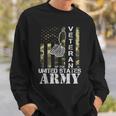 Veteran Of The United States Army American Flag Camo Sweatshirt Gifts for Him