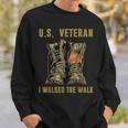 Veteran Of United States Us Army American Flag Vintage Sweatshirt Gifts for Him