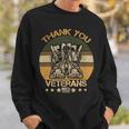 Veteran Vets Thank You Veterans Combat Boots Veteran Day American Flag 2 Veterans Sweatshirt Gifts for Him