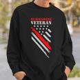 Veteran Vets Us Navy Submarine Veteran Usa Flag Vintage Submariner Veterans Sweatshirt Gifts for Him