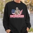 Veterans Faith Pride Honor Respect Patriotic Veteran Sweatshirt Gifts for Him