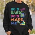 Vintage 1980S 80S Baby 1990S 90S Made Me Retro Nostalgia Sweatshirt Gifts for Him