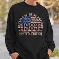 Vintage 1983 Turning 40 Bday Men 40 Years Old 40Th Birthday Sweatshirt Gifts for Him