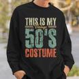 Vintage 50S Costume 50S Outfit 1950S Fashion 50 Theme Party Sweatshirt Gifts for Him