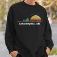 Vintage Arkadelphia Arkansas Home Graphic Souvenir Print Sweatshirt Gifts for Him