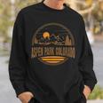 Vintage Aspen Park Colorado Mountain Hiking Souvenir Print Sweatshirt Gifts for Him