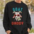 Vintage Goat Funny Daddy Cute Goat Sunglasses Farmer Family Sweatshirt Gifts for Him